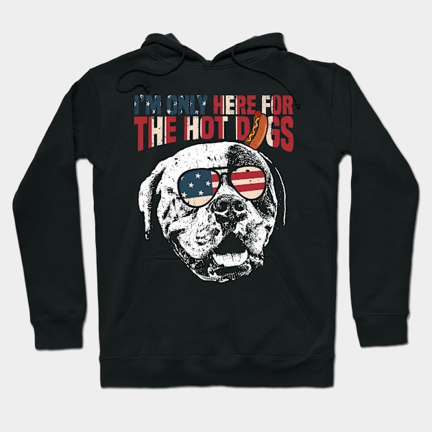 American Bulldog Shirt Funny 4th of July Hoodie by Madfido